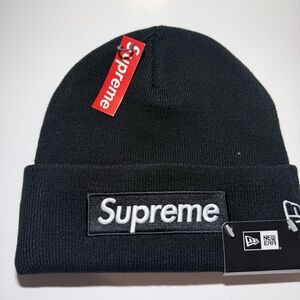 Supreme Black Beanie FW25